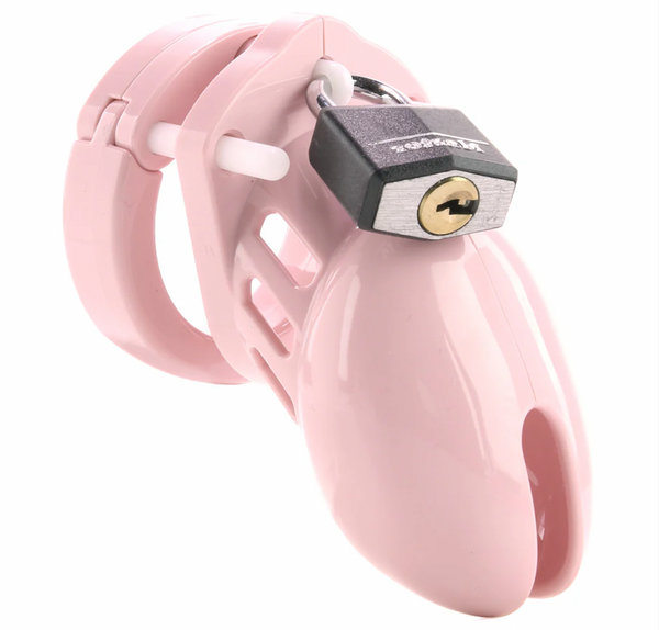 2.5 Inch Locking Male Chastity Device in Pink - CB-6000S