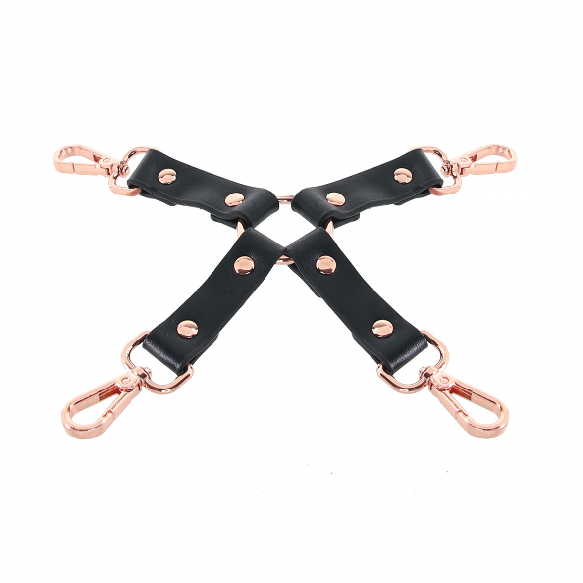 Bondage Couture  Hog Tie in Black & Rose Gold