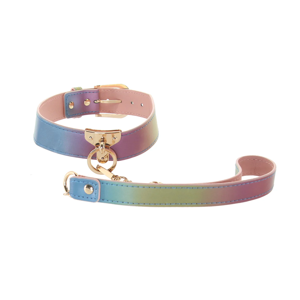 The Spectra Rainbow Collar & Leash Set