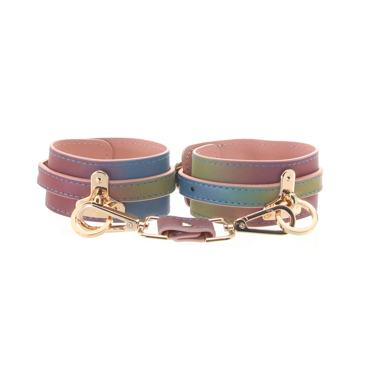 Spectra Bondage Ankle Cuffs in Rainbow