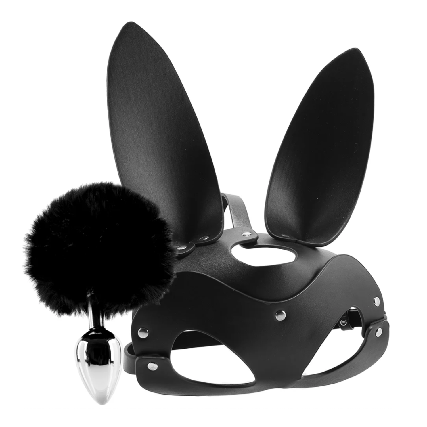 Tailz Bunny Tail Anal Plug & Mask Set