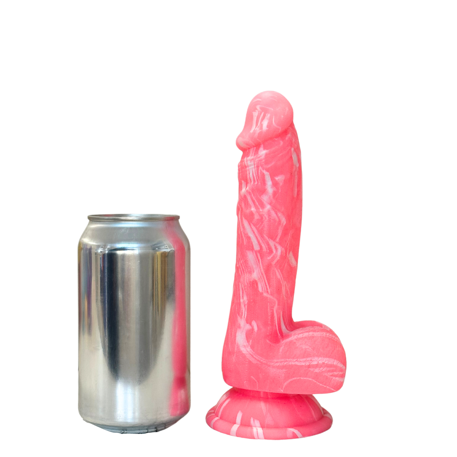 Brandon Marbled Suction Dildo