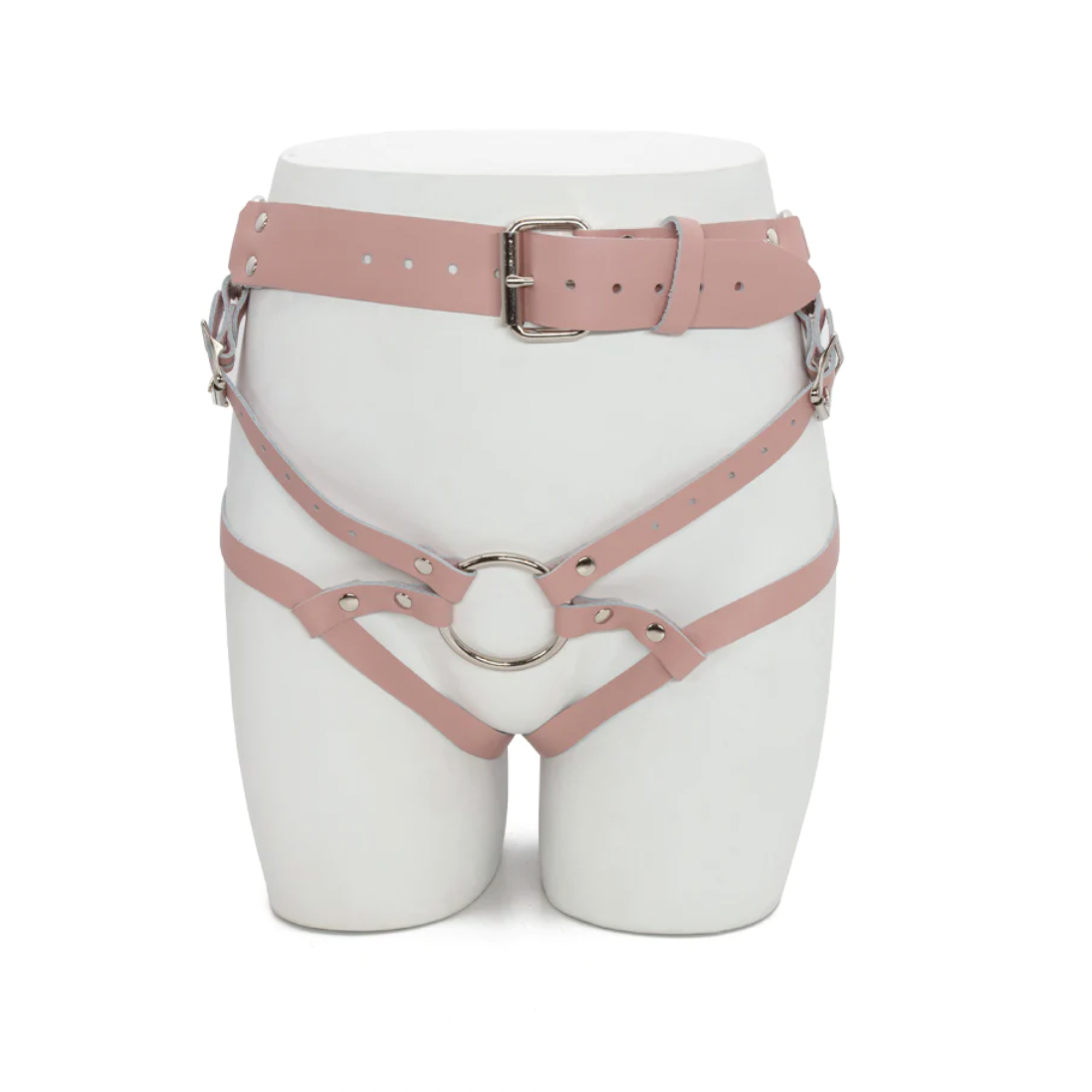 Pink Leather Stockroom Harness