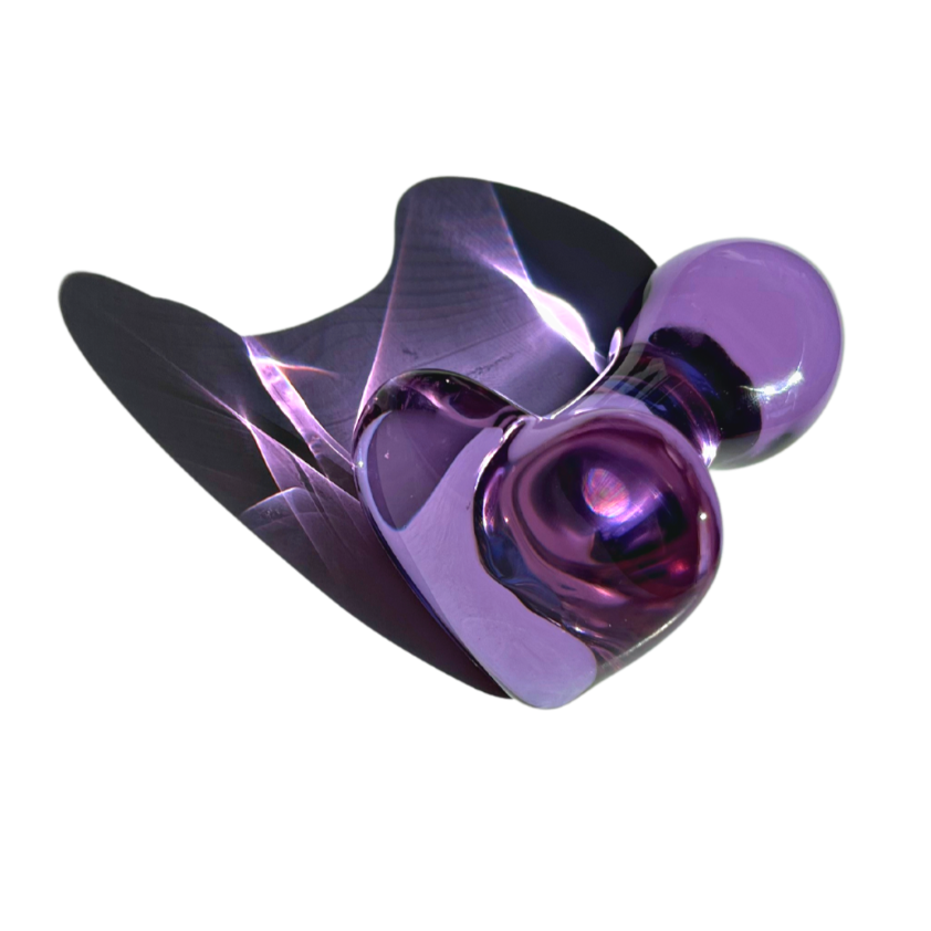 Crystal Glass Heart Plug